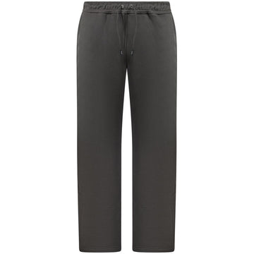 Black Cotton Men's Sports Trouser