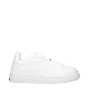White Leather Low Top Sneakers