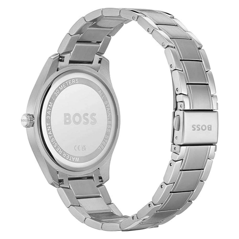 Gray Stainless Steel Dress Watch